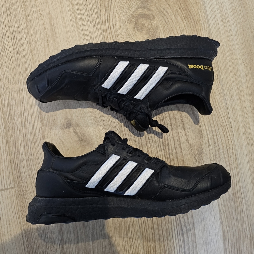 Size 10.5 - adidas UltraBoost DNA Black Leather